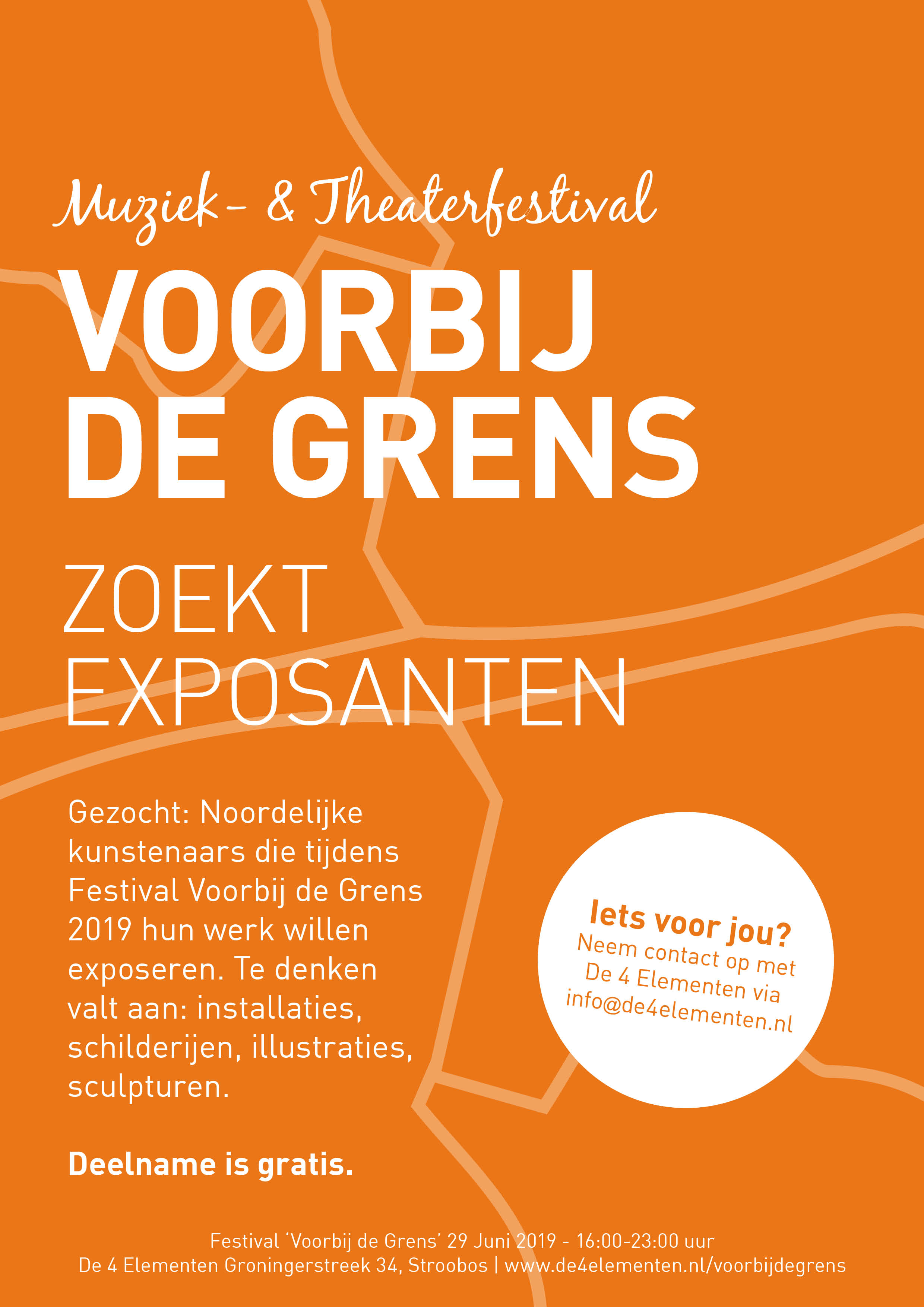 Gratis Festival voorbij de grens 2019 zoekt kunstenaars