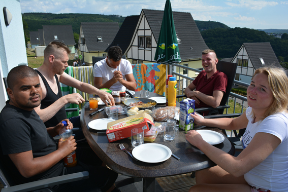 Deelnemers (cliënten) van De 4 Elementen op vakantie